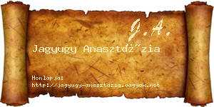 Jagyugy Anasztázia névjegykártya